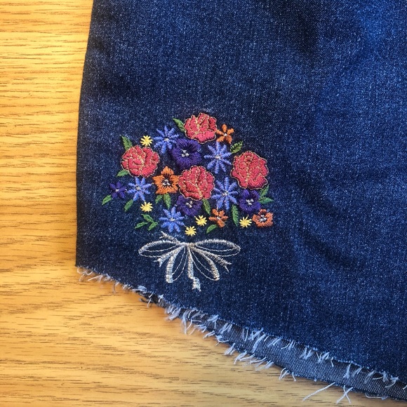 SOLD High Waisted Vintage Japanese Denim Shorts - Picture 4 of 4